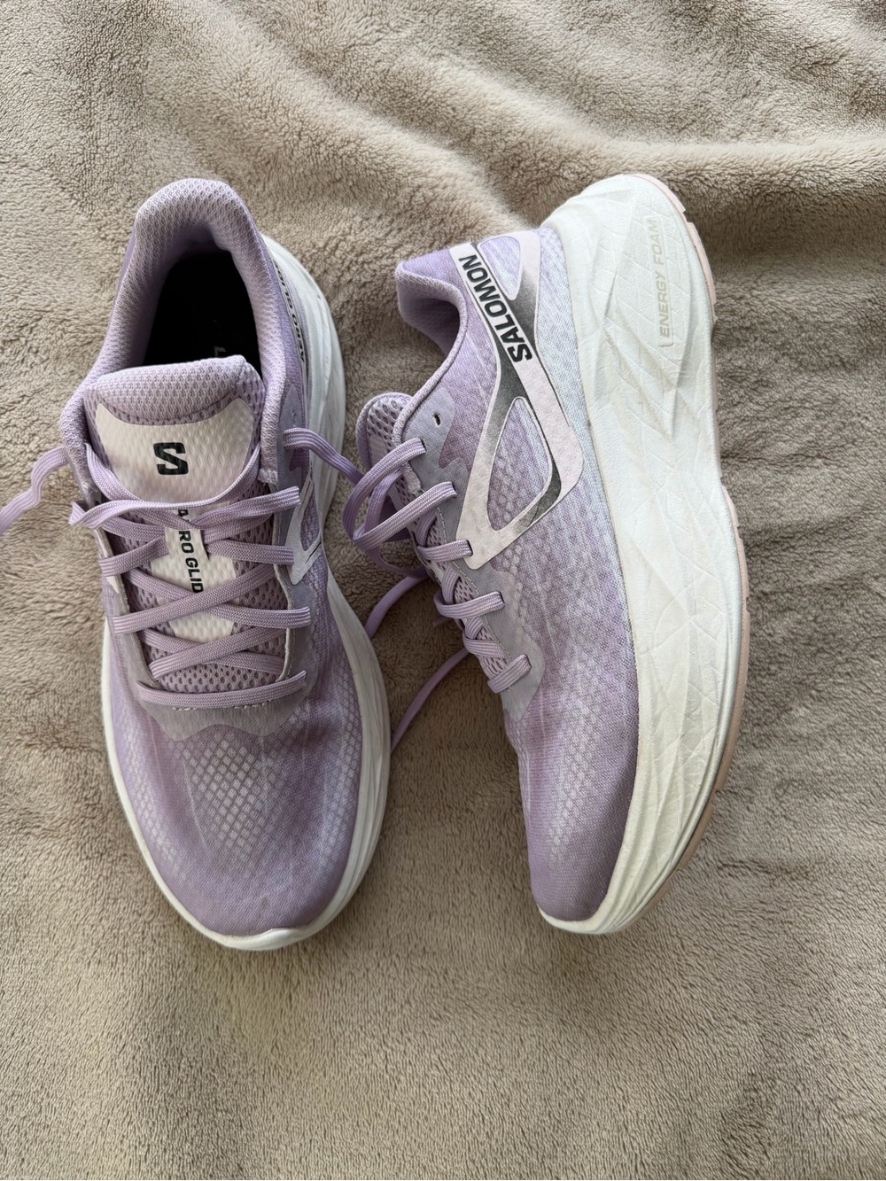 Salomon Women's Light Lavender Athletic Running Shoes